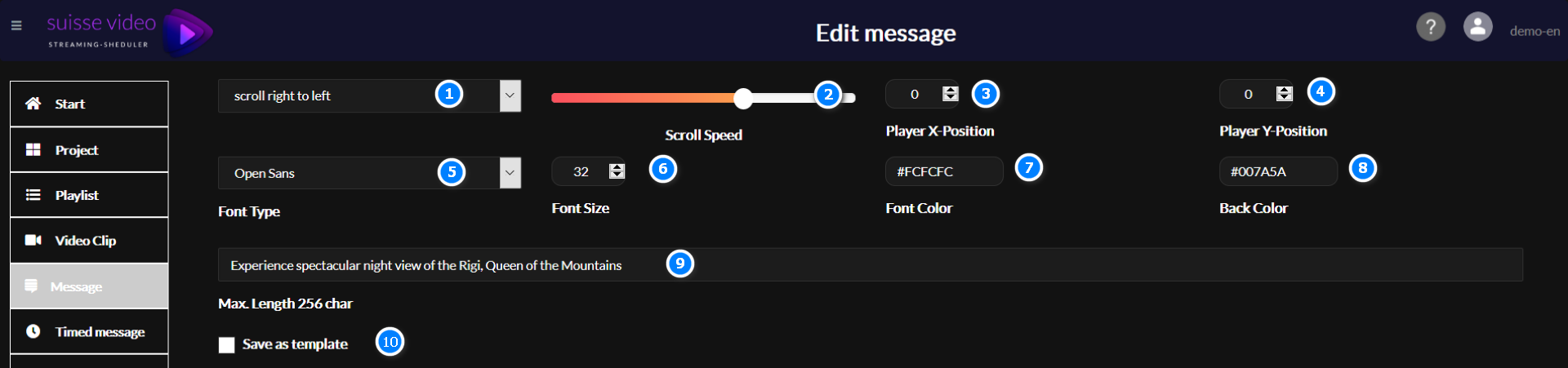 Edit message