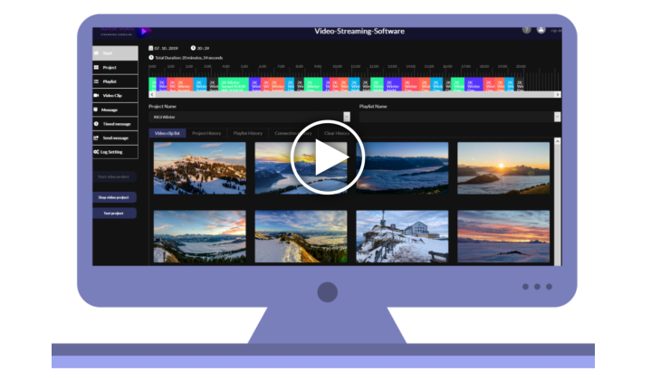 Connection monitoring in the SUISSE-VIDEO Scheduler