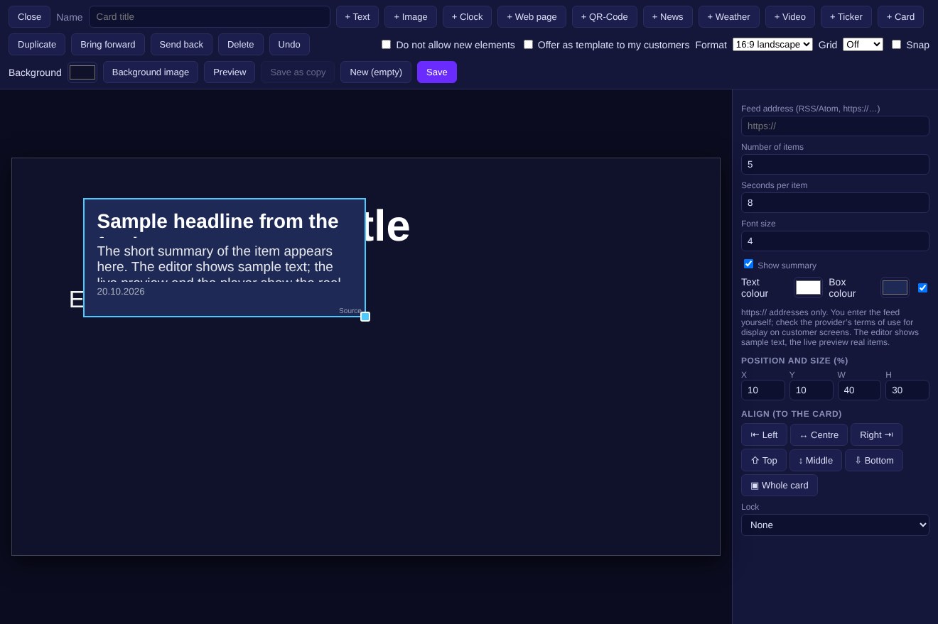 News and weather