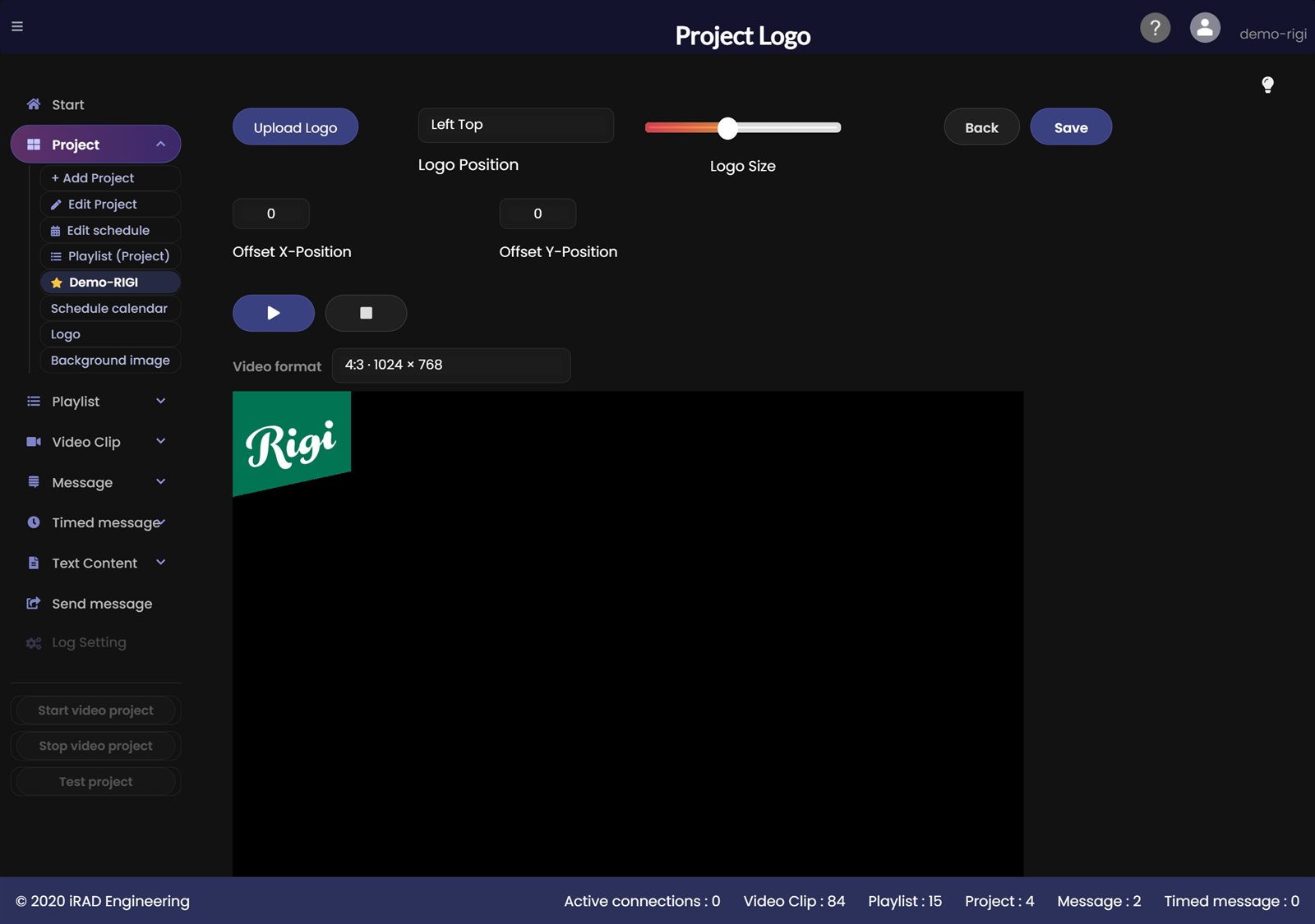 Logo overlay