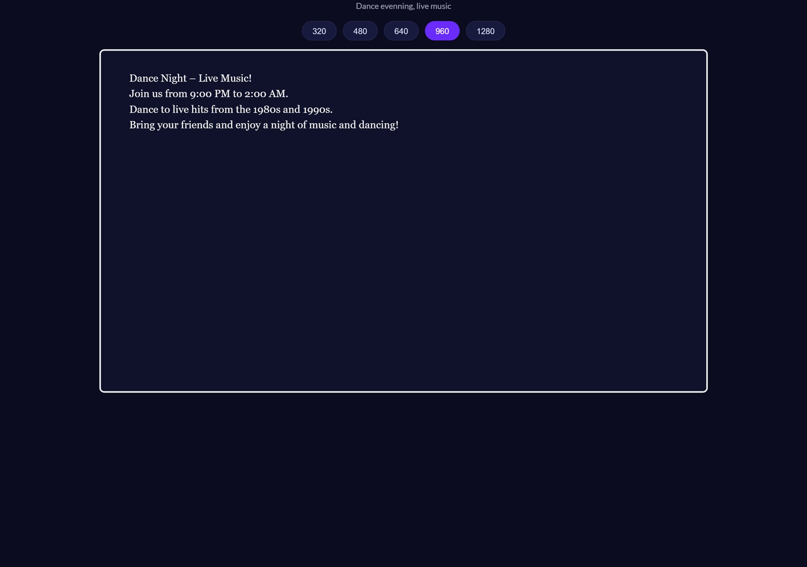 Previewing a card