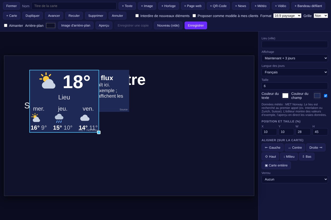 News et météo