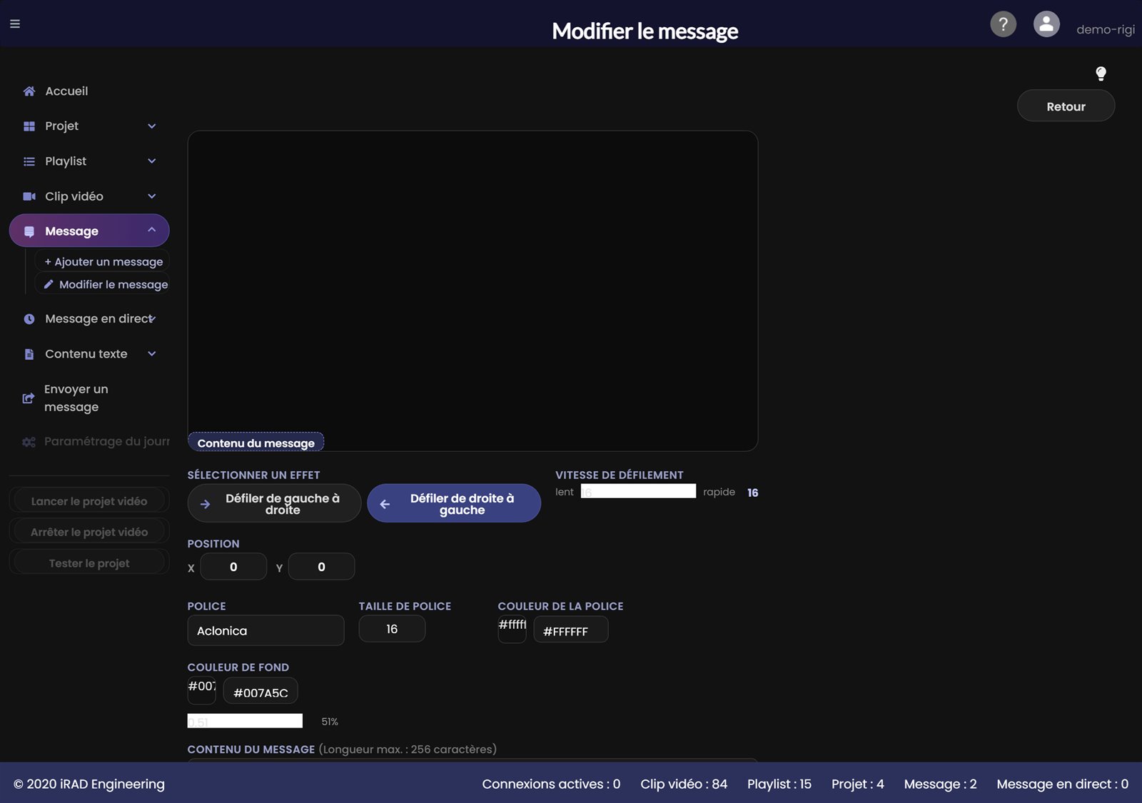 Modifier le message