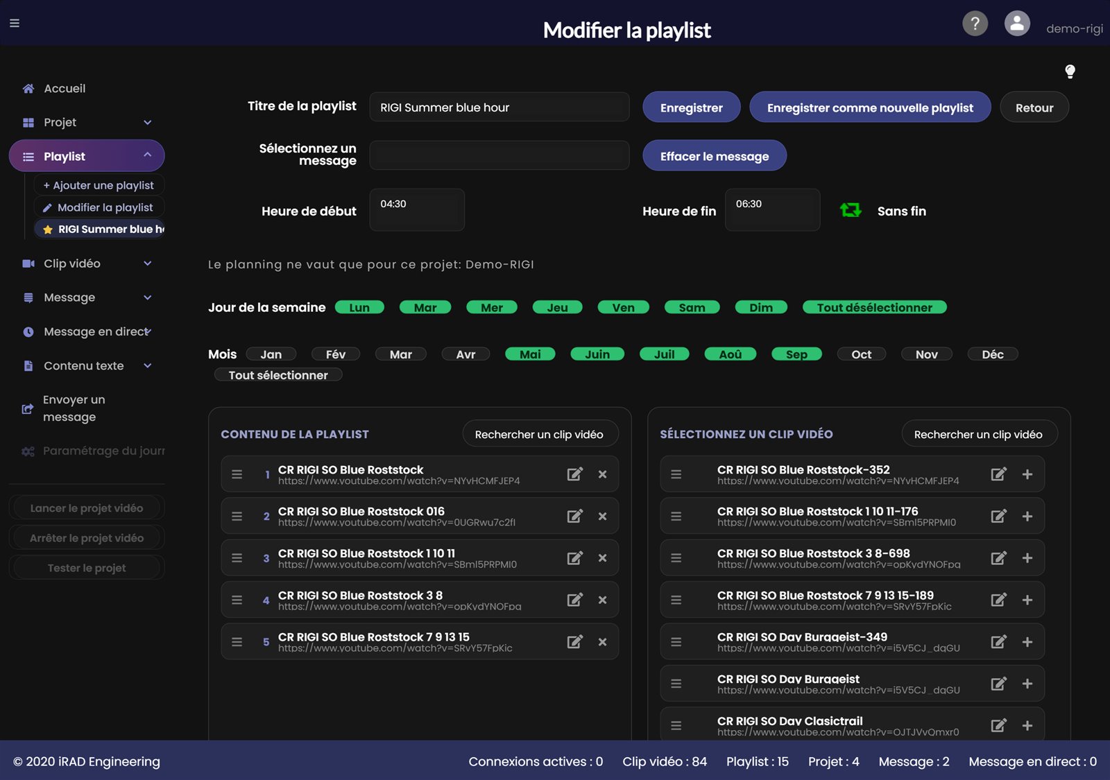 Exemple : planification dans le projet