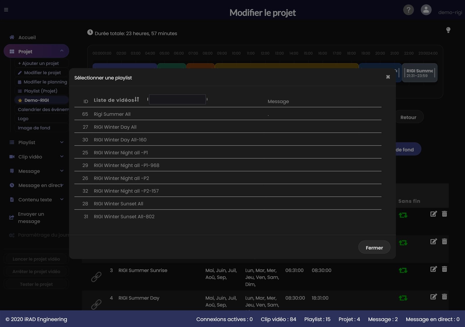 Ajouter une playlist au projet