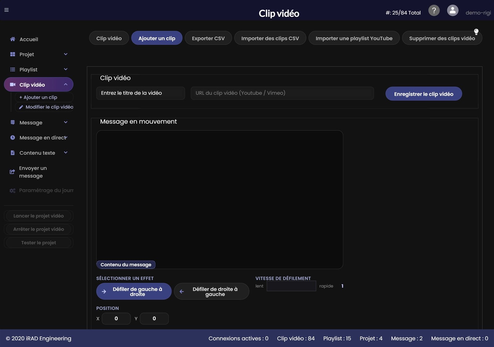 Ajouter un clip vidéo