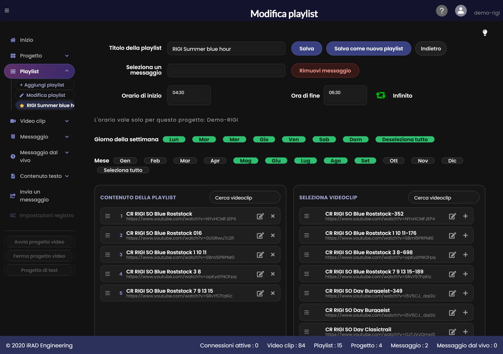 Esempio: pianificazione nel progetto